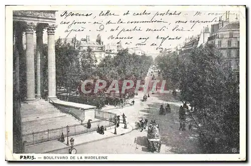 Cartes postales Paris Boulevard de la Madeleine