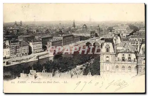 Ansichtskarte AK Paris Panorama des Huit Ponts