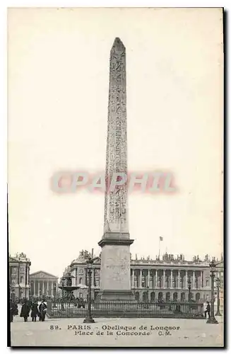 Ansichtskarte AK Paris Obelisque de Louqsor Place de la Concorde