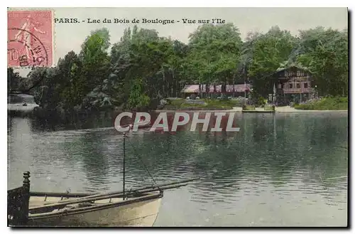 Ansichtskarte AK Paris Lac du Bois de Boulogne vue sur l'Ile