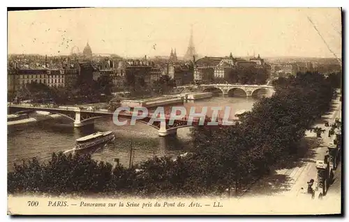 Cartes postales Paris Panorama sur la Seine pris du Pont des Arts