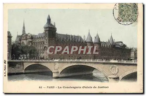 Cartes postales Paris la Conciergerie Palais de Justice