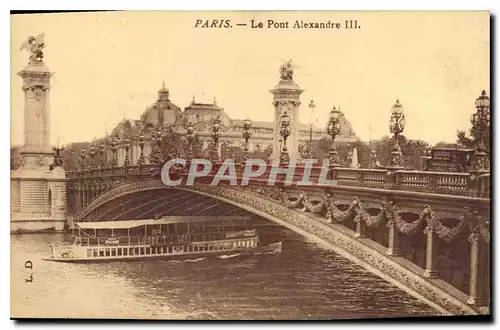 Cartes postales Paris le Pont Alexandre III