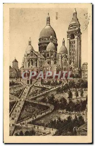 Ansichtskarte AK Paris la Basilique du Sacre Coeur avec l'Escalier Monumental