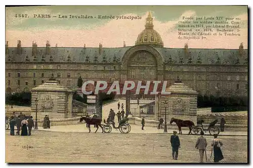 Cartes postales Paris les Invalides entree principale