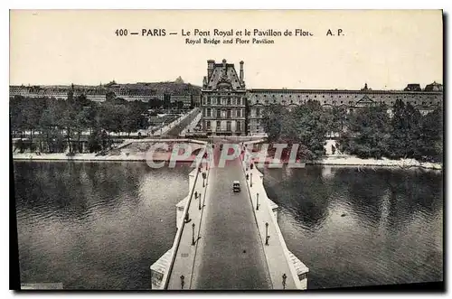 Cartes postales Paris le Pont Royal et le Pavillon de Flore