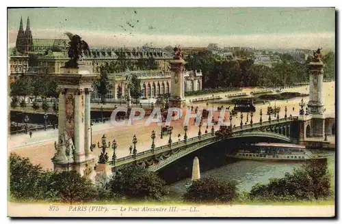 Ansichtskarte AK Paris VIII le Pont Alexandre III