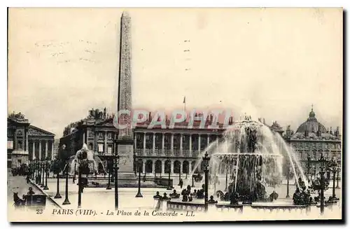 Cartes postales Paris VIIIe la Place de la Concorde