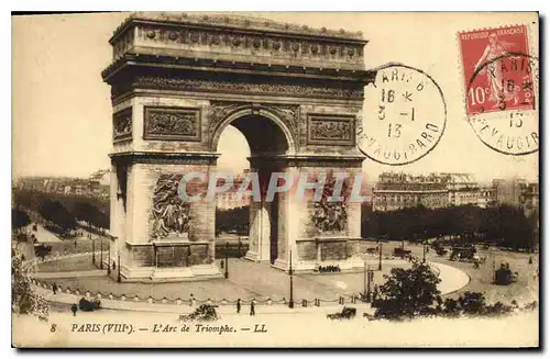 Ansichtskarte AK Paris VIIIe l'Arc de Triomphe