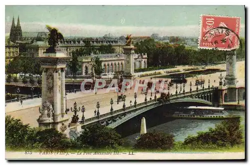 Ansichtskarte AK Paris VIIIe le Pont Alexandre III