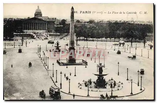 Cartes postales Paris 8e arrt la Place de la Concorde