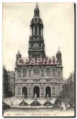 Cartes postales Paris IXe l'Eglise de la Trinite