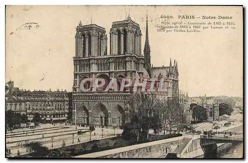 Ansichtskarte AK Paris Notre Dame style ogival construit de 1163 a 1315