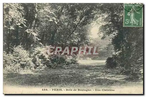 Ansichtskarte AK Paris Bois de Boulogne une Clairiere