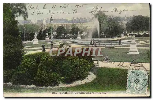 Cartes postales Paris jardin des Tuileries