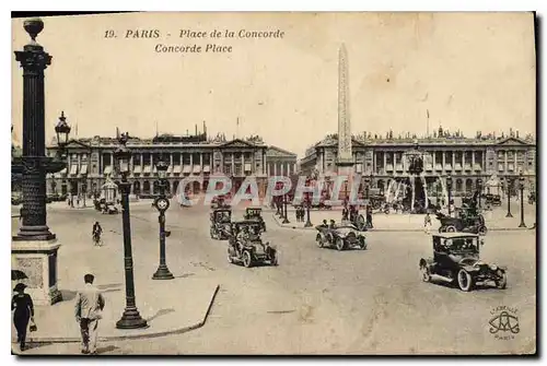 Cartes postales Paris Place de la Concorde