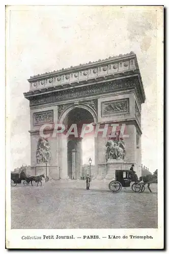 Cartes postales Collection petit Journal Paris l'Arc de Triomphe