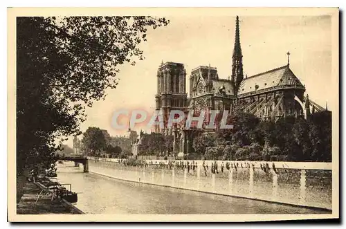 Ansichtskarte AK Paris en flanant Notre Dame et le Square de l'Archeveche