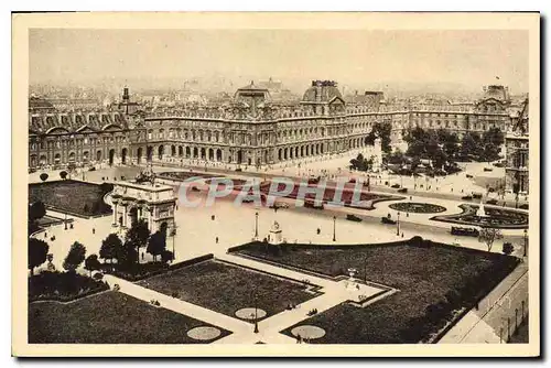 Cartes postales Paris en flanant Perspective sur la Place du Carrousel