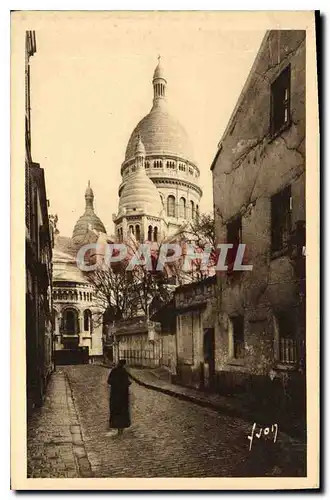 Ansichtskarte AK Paris en flanant la Basilique du Sacre Coeur vue de la rue du Chevalier de la Barre