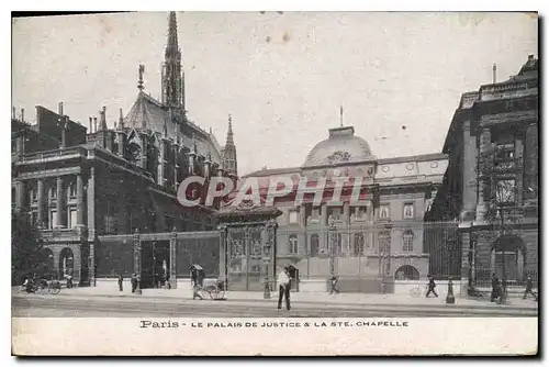 Ansichtskarte AK Paris le Palais de Justice et la Ste Chapelle