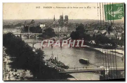 Ansichtskarte AK Paris Panorama de la Seine vers la Cite