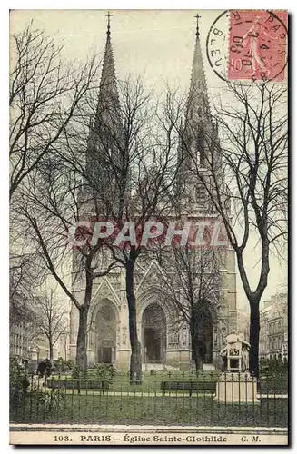 Cartes postales Paris Eglise Sainte Clothilde