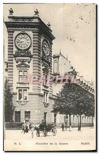 Cartes postales Paris Ministere de la Guerre