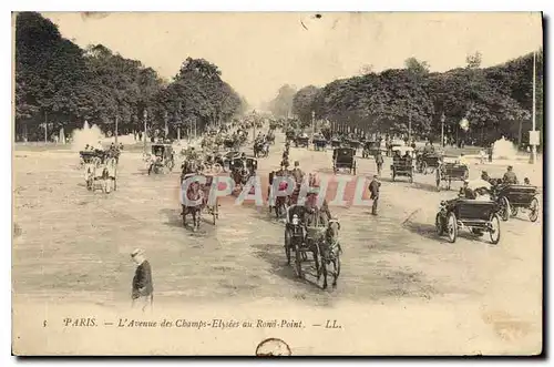 Cartes postales Paris l'Avenue des Champs Elysees au Rond Point