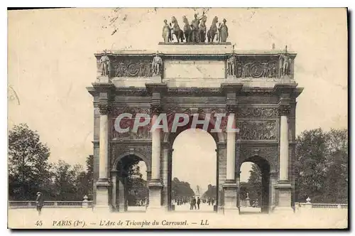 Ansichtskarte AK Paris Ier l'Arc de Triomphe du Carrousel