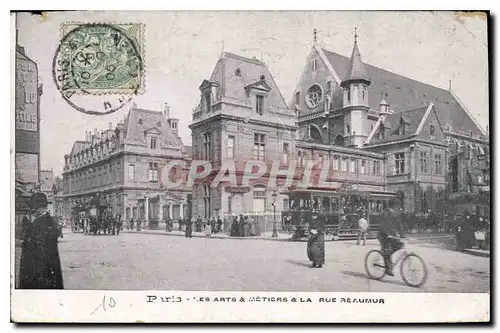 Cartes postales Paris les Arts et metiers et la Rue Reaumur