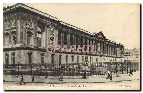 Ansichtskarte AK Paris la Colonnade du Louvre