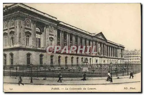 Cartes postales Paris la Colonnade du Louvre