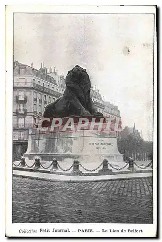 Cartes postales Collection petit Journal Paris le Lion de Belfort