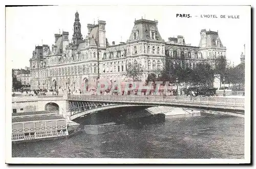 Cartes postales Paris l'hotel de Ville