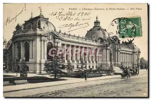 Cartes postales Paris Champs Elysees le Petit Palais