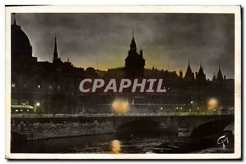 Cartes postales Paris la Nuit Palais de Justice