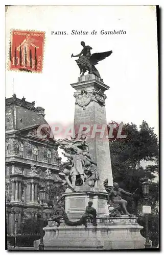 Ansichtskarte AK Paris Statue de Gambetta