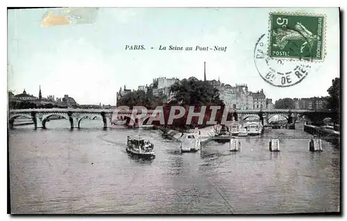 Cartes postales Paris la Seine au Pont Neuf