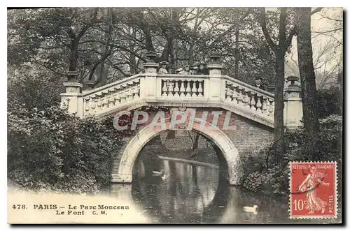 Ansichtskarte AK Paris Le Parc Monceau Le Pont