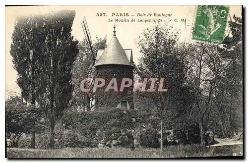 Cartes postales Paris Bois de Boulogne Le Moulin de Longchamps