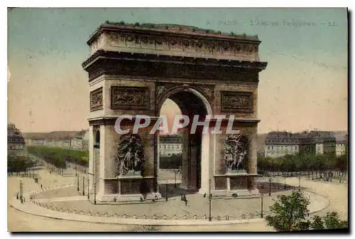 Cartes postales Paris L'Arc de Triomphe