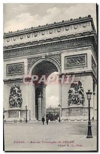 Cartes postales Paris Arc de Triomphe de l'Etoile