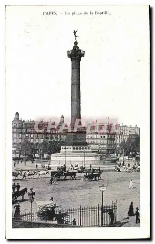 Cartes postales Paris la Place de la Bastille