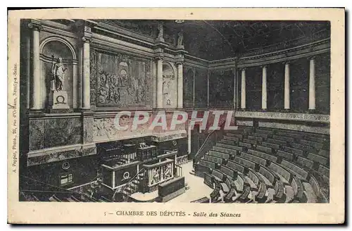 Cartes postales Chambre des Deputes Salle des Seances