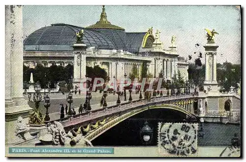 Ansichtskarte AK Paris Pont Alexandre III et le Grand Palais