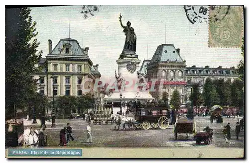 Cartes postales Paris Place de la Republique