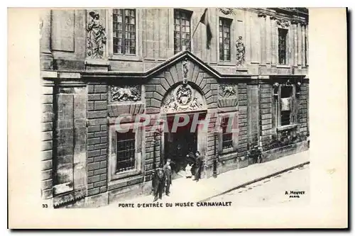 Cartes postales Porte d'Entree du Musee Carnavalet