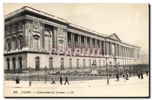 Ansichtskarte AK Paris Colonnades du Louvre