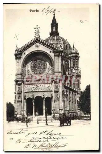 Cartes postales Paris Eglise Saint Augustin